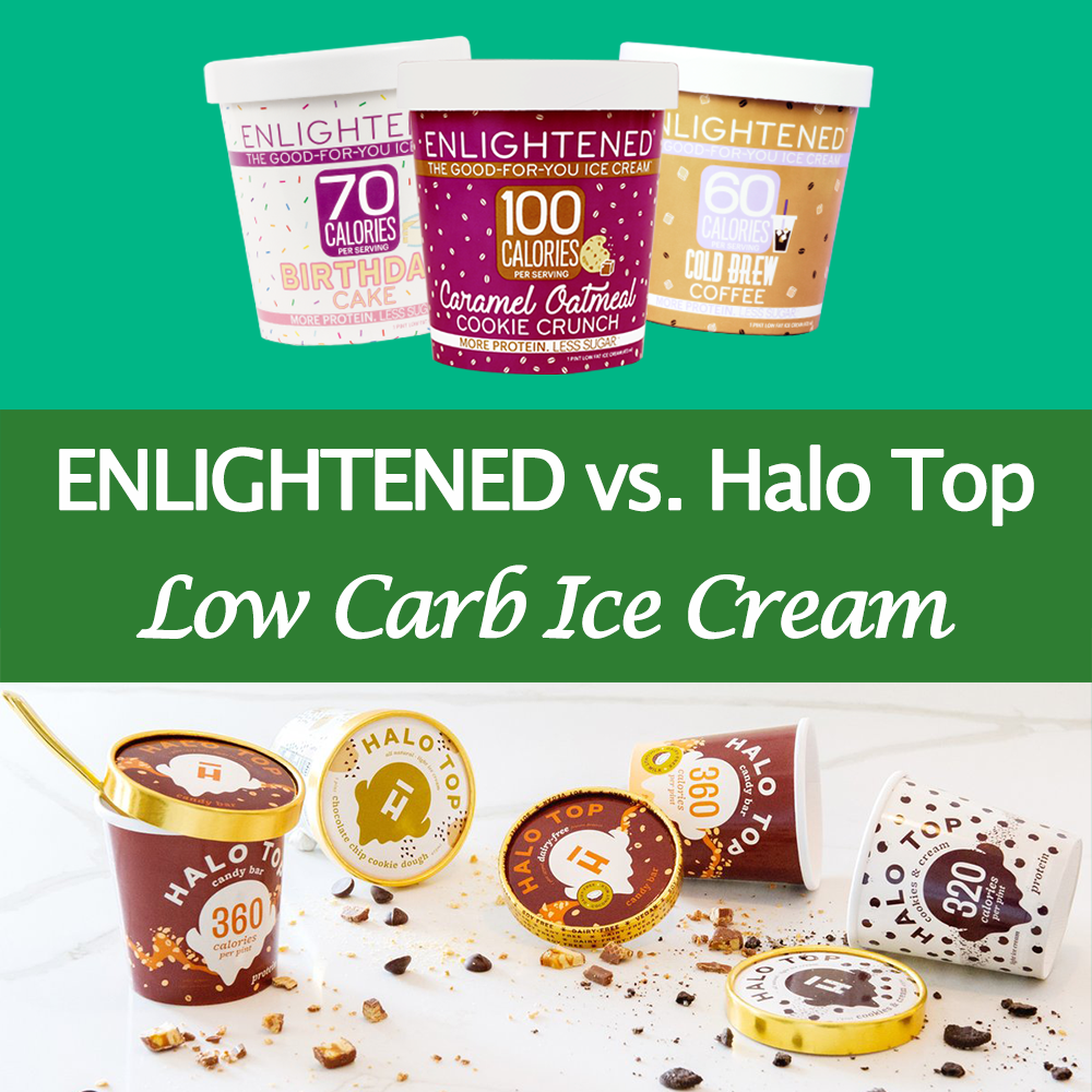 ENLIGHTENED Low Carb Ice Cream vs. Halo Top for Keto