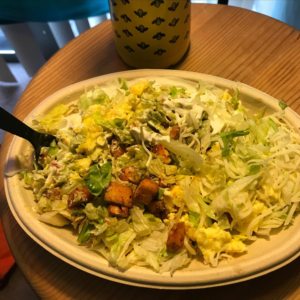 Vegetarian keto Pancheros order