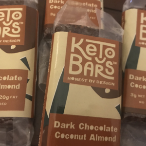 Low Carb Dark Chocolate Coconut Almond Keto Bars